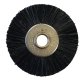 21mm black hard brush w/ 3mm hole UNMOUNTED, 12 pack 21mm black hard brush w/ 3mm hole UNMOUNTED, 12 pack