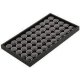 GEM JARS (50) WITH 1" STACKABLE TRAY black foam GEM JARS (50) WITH 1" STACKABLE TRAY black foam