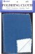 JEWELERS POLISHING CLOTH , 8"x6"" Blue/white. JEWELERS POLISHING CLOTH , 8"x6"" Blue/white.