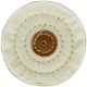 MUSLIN WHEEL BUFF leather center 3"(75mm) 35 ply, 3 rows of stitching. MUSLIN WHEEL BUFF leather center 3"(75mm) 35 ply, 3 rows of stitching.