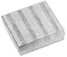 COTTON FILLED BOXES SILVER, 3"X3"X1.06" #33 COTTON FILLED BOXES SILVER, 3"X3"X1.06" #33