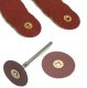 ALUMINUM OXIDE BRASS CENTER DISC 7/8"(21mm) coarse grit box of 100 ALUMINUM OXIDE BRASS CENTER DISC 7/8"(21mm) coarse grit box of 100