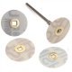 MaxiFinish BRASS CENTER ALUMINUM OXIDE PLASTIC DISC 7/8"(21mm) coarse grit box of 100 MaxiFinish BRASS CENTER ALUMINUM OXIDE PLASTIC DISC 7/8"(21mm) coarse grit box of 100