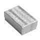 COTTON FILLED BOXES SILVER, 1"X1"X0.6"Measures 1 7/8" x 1 1/4" x 5/8"H. Unit:100 pcs. COTTON FILLED BOXES SILVER, 1"X1"X0.6"Measures 1 7/8" x 1 1/4" x 5/8"H. Unit:100 pcs.