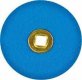 BRASS CENTER BLUE ZIRCONIA DISC 7/8"(21mm) MEDIUM grit box of 100 BRASS CENTER BLUE ZIRCONIA DISC 7/8"(21mm) MEDIUM grit box of 100
