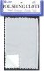 JEWELERS POLISHING CLOTH , 10"x10" gray/white. JEWELERS POLISHING CLOTH , 10"x10" gray/white.