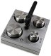 Disc Cutter, Round 4 Pieces with Handle 1.25- 2" Disc Cutter, Round 4 Pieces with Handle 1.25- 2"