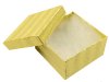 COTTON FILLED BOXES GOLD, 3"X3"X1.06" #33 COTTON FILLED BOXES GOLD, 3"X3"X1.06" #33