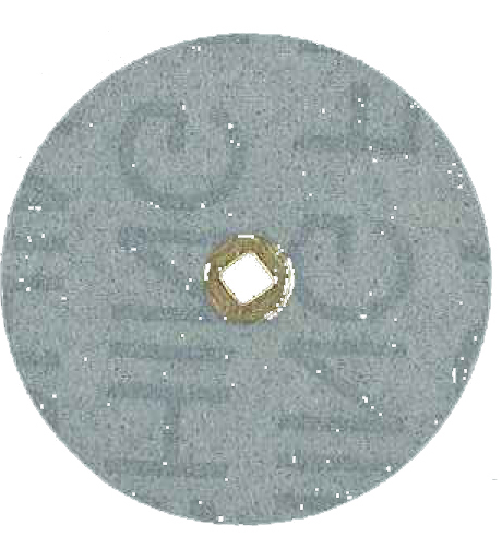 MaxiFinish BRASS CENTER 3M ALUMINUM OXIDE PLASTIC DISC 1 1/2"(38mm) FINE grit 100 pcs
