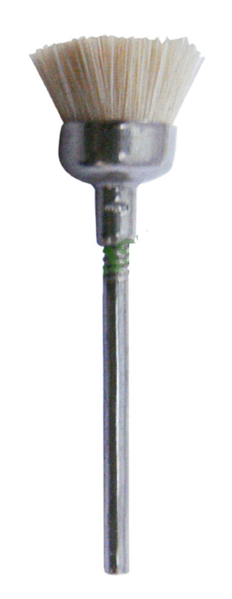 SOFT, BRISTLE CUP BRUSHES, MOUNTED on a 3/32" (2.3mm) mandrel , sold in packs of 12