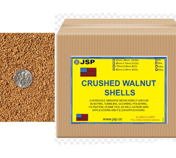 Crushed walnut shell .85-1.7mm 12/20 47 lb