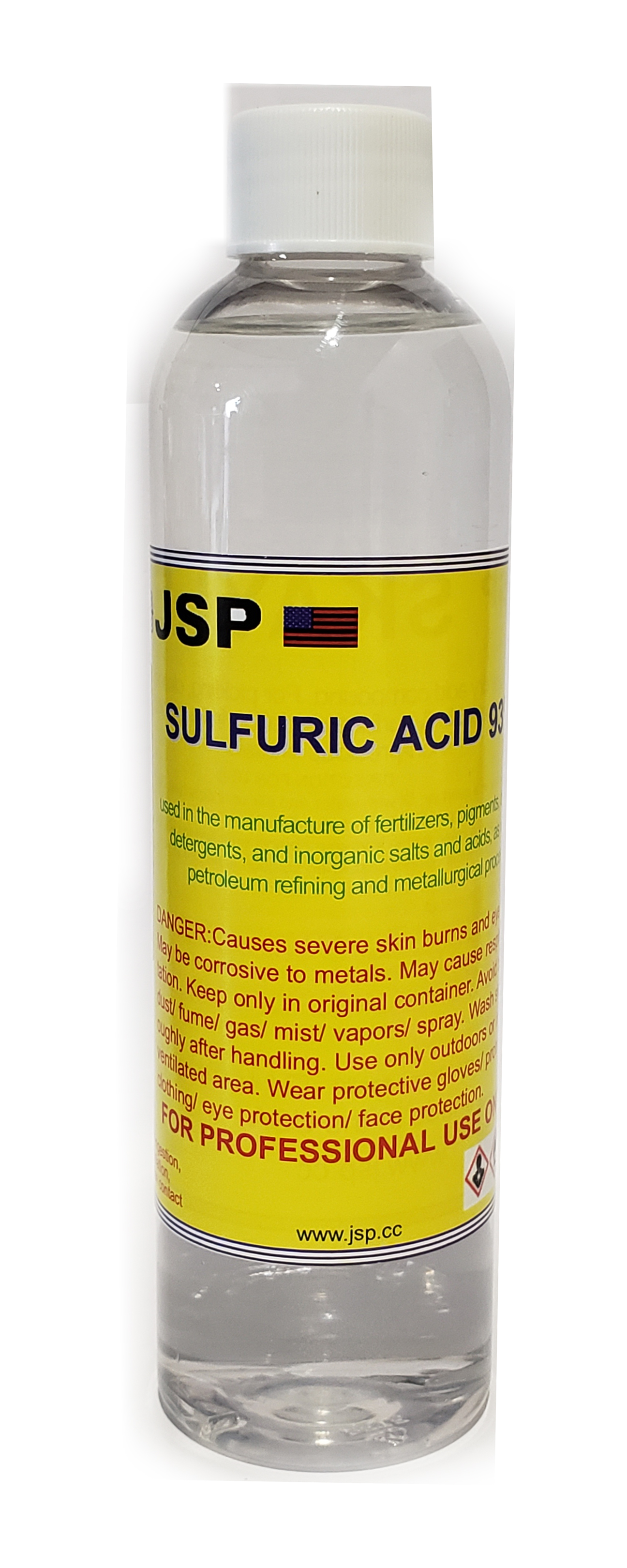 SULFURIC ACID 66be 96% 32 oz - Click Image to Close
