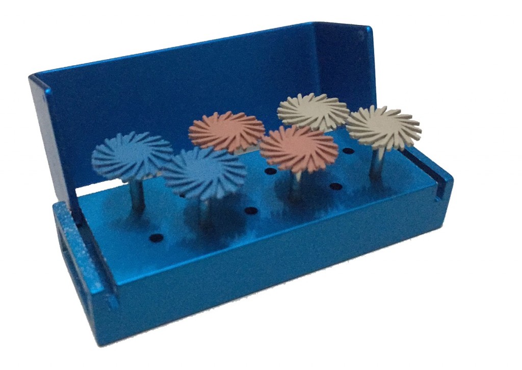 ATTRITOR - Silicon Composite/Ceramic Polisher Brush Assorted Kit # CP6001 Includes: Blue COARSE - Pink MEDIUM - White FINE