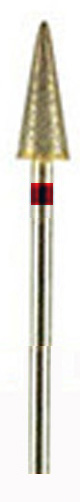 DIAMOND BUR, SINTERED, X-fine 600 grit 2.34mm mandrel(hp)Cone, pointed 13mm x 5mm