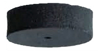 SILICON SOFTEE INSIDE RING DISK, MED, BLK, 20x6mm, EVE-GERMANY