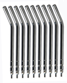 Metal tips for 3 way syringe, 10 pieces