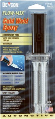DEVCON Flow-Mix Cold Weld Epoxy 0.47 fl. oz. syringe carded (14 ml)