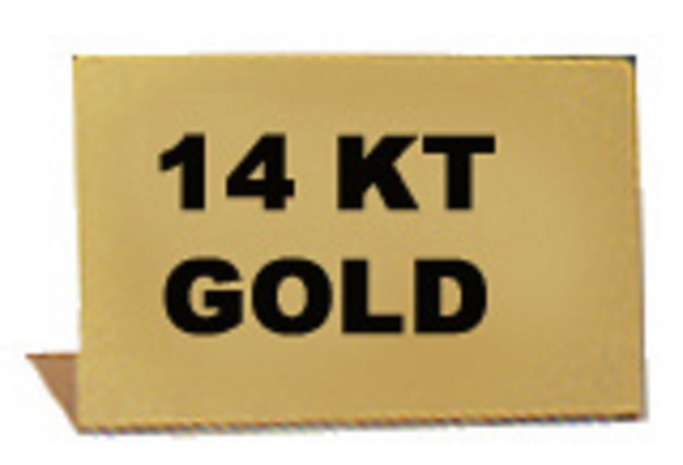 SHOWCASE SIGN "14 KT GOLD"