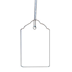 STRING TAGS WHITE Paper 13MMX25MM packs OF 1000