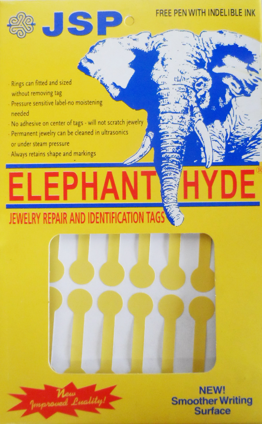 ELEPHANT HYDE TAGS GOLD LONG 500 PIECES