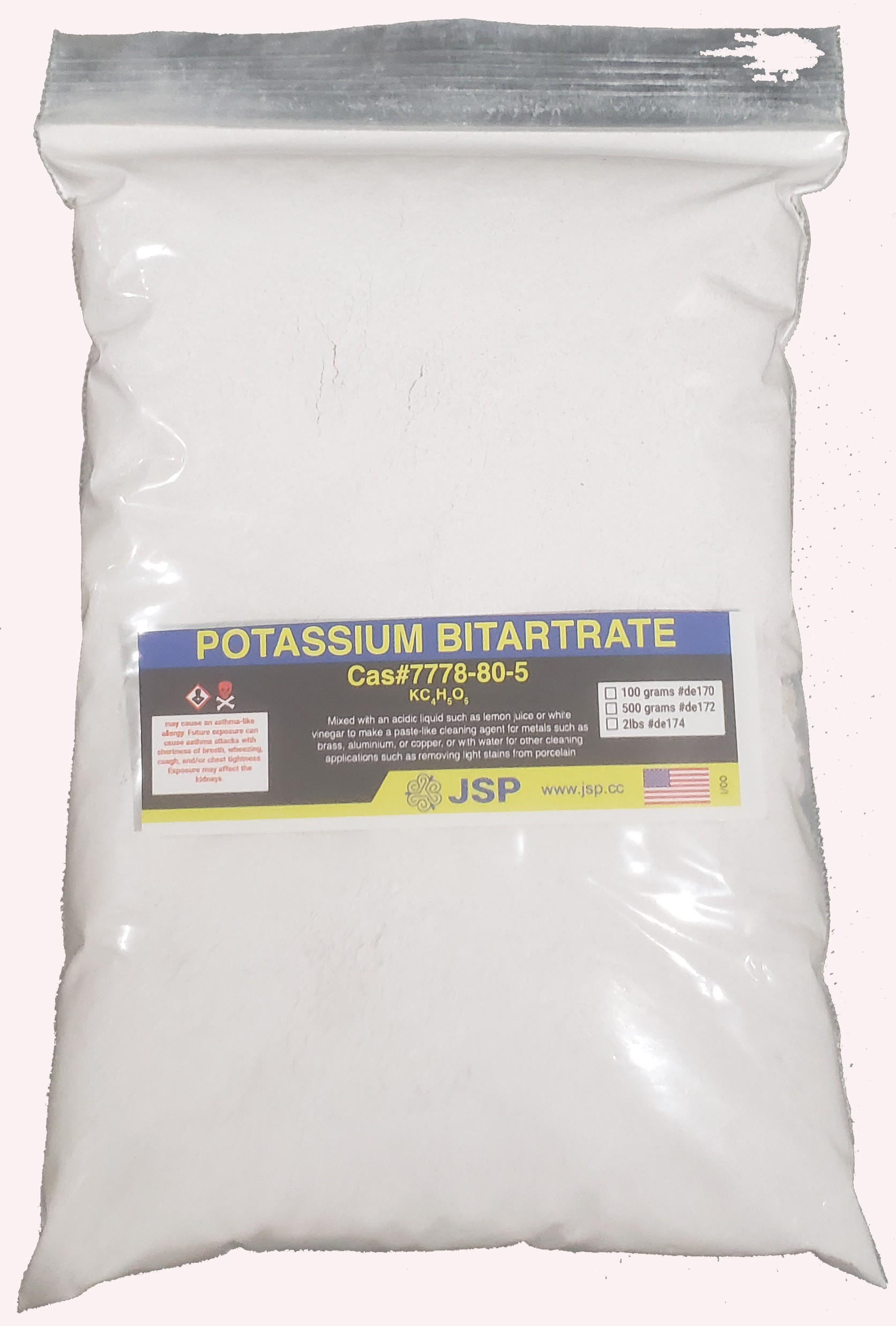 POTASSIUM BITARTRATE 100 grams