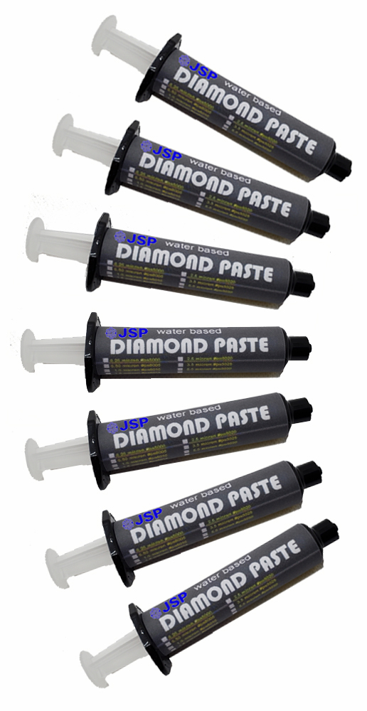 DIAMOND POLISHING PASTE 7 assorted grits 5gram syringes